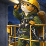 高所作業車によるアスベスト調査